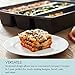 Chicago Metallic Professional Lasagna Trio Pan, Perfect for loaf breads, cakes and more 12.5 by 16 by 3 inches, Silver