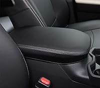 Vista 4 de BEERTE Cubiertas de consola central para reposabrazos de automóvil para Toyota RAV4 2019-2025, almohadilla de consola central negra resistente a