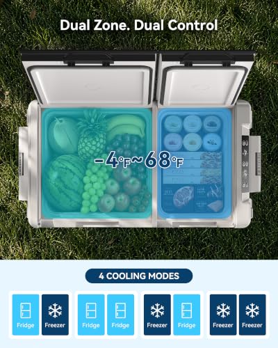 Feelfunn 61QT Dual Zone Portable Freezer