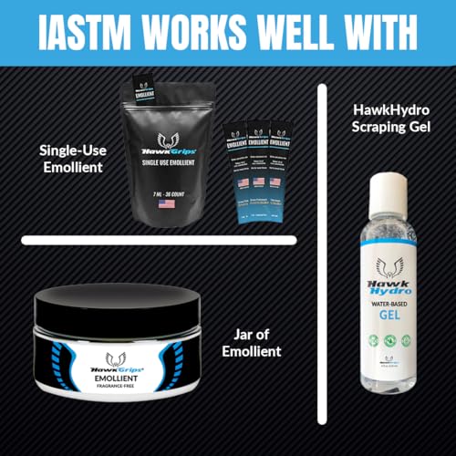 Herramienta de Terapia de Masaje Multi-Curva Grande HG6, IASTM con Emoliente sin Fragancia para Masajes, 8 oz, Acero Inoxidable para Codos, Pantorrillas, Rodillas, Tobillos y Pies de Pacientes o Atletas de Mayor Tamaño miniatura 6