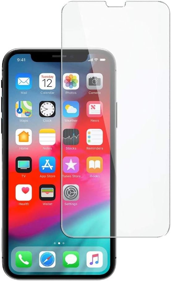 iPhone Xs Max Tempered Glass Screen Protector with Cleaning Pad, Shatter Proof, HD Clear Scratch Protection, 3D Touch