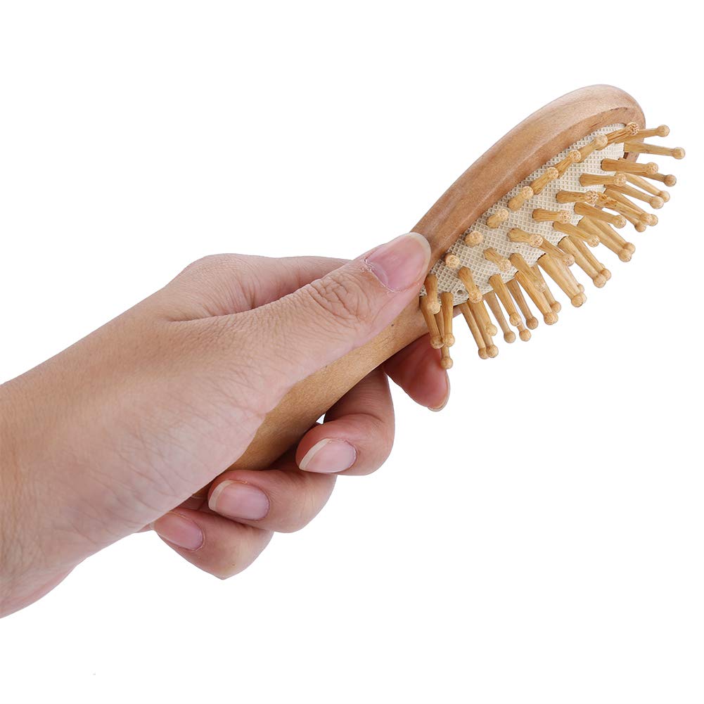 Baby-Haarbürste Aus Ziegenhaar – Sanfte Kopfmassage Für Babys, Mit Holzgriff, Zur Pflege Der Kopfhaut