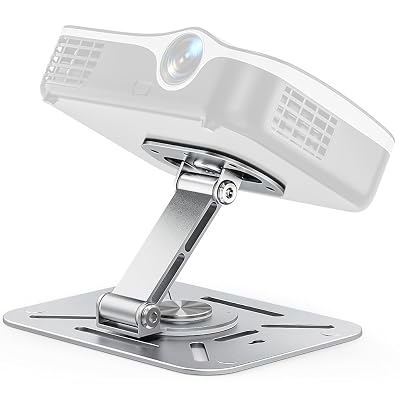 ZORBES® Projector Stand Aluminum Alloy Stand Base 360 ° Rotatable Desk Projector Holder with Folding Arm Universal 1/4" 