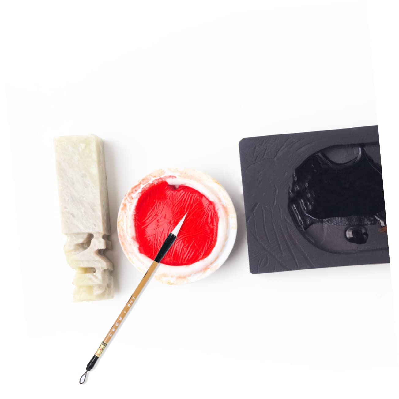 IWOWHERO 3Pcs Wolf Hair Calligraphy Brush S Traditional Drawing Tools for Kanji Art for Beginners and Enthusiasts