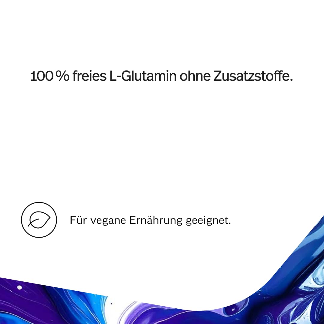 edubily® L-Glutamin Pulver - Vegane Aminosäure aus Fermentation - Ohne Aroma - Pures L-Glutamin ohne Zusätze (500 g Pulver)