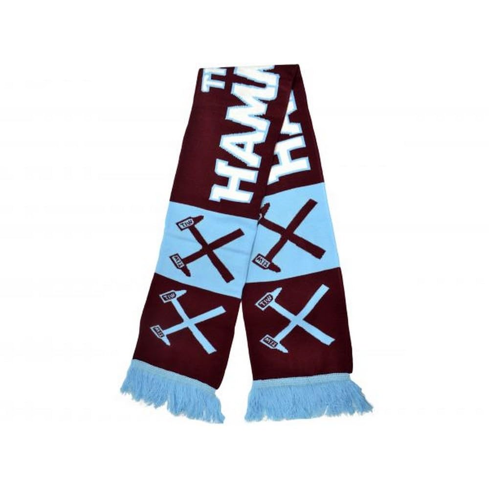 West Ham United English Premier League Hammers Scarf - Authentic EPL, 4 1/2 feet