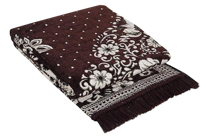 Image of Premium Cotton Carpet for Living Room 5 X 7 FEET | Carpet for Hall /Area Rugs /ChenilleCarpet /CottonCarpet /Carpet for Living Room /Kalin & Dari | Reactangular (Coffee)