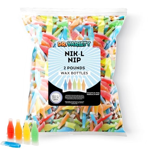 Caramelos Nik-L-Nips Botellas de Cera 2LB miniatura 1