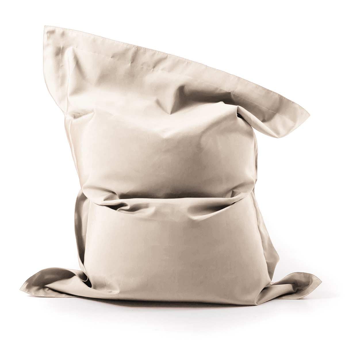 LIVEDECO - Pouf Géant Extérieur Voile Bateau Beige BiG52