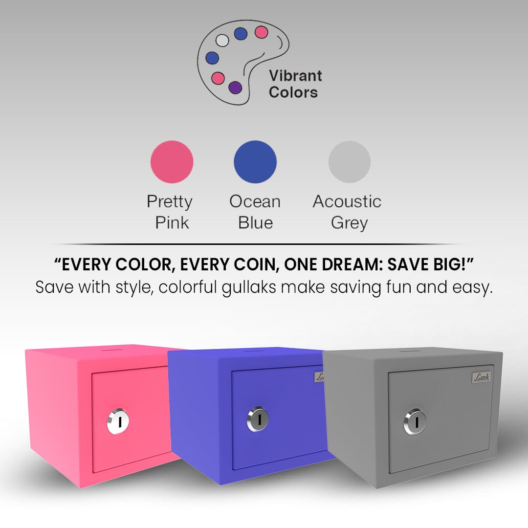 Link Smart Pink Safe Locker - 3-Year Warranty -8