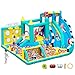 SportBob Hüpfburg Kinder für Outdoor Indoor Garten, Aufblasbare Bounce House Hüpfburg XXL mit Gebläse, Trocken-/Wasserrutsche, Springen, Planschbecken, Kletterwand, Wasserspray, 470×400×220cm Ort mit günstig Kaufen-SportBob Hüpfburg Kinder für Outdoor Indoor Garten, Aufblasbare Bounce House Hüpfburg XXL mit Gebläse, Trocken-/Wasserrutsche, Springen, Planschbecken, Kletterwand, Wasserspray, 470×400×220cm