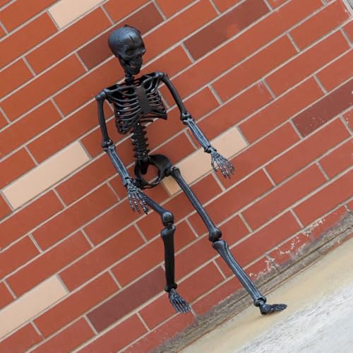 Squelette d'Halloween avec fonction de pose facile pour accessoire gothique - 3