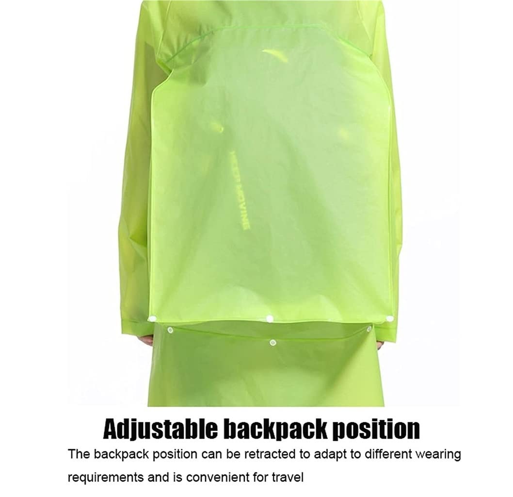 Chubasquero Chubasquero Largo para Parejas con Capucha, 2 Uds. Poncho De Lluvia con Capucha De EVA Reutilizable para Senderismo Camping Ponchos De Lluvia Impermeables(XL)