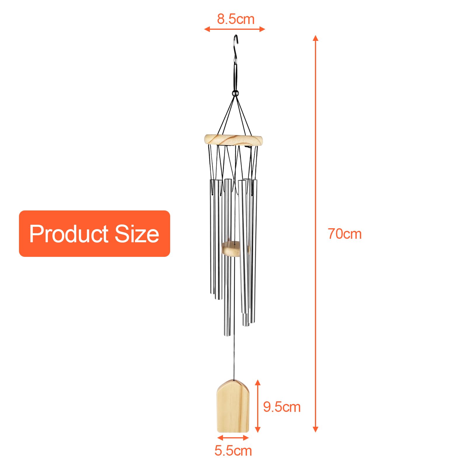 24 Pezzi Ganci Girevoli Per Appendere, Clip In Acciaio Inox Con Rotazione A 360 Gradi Per Campanelli Eolici Mangiatoie Per Uccelli~p123719114