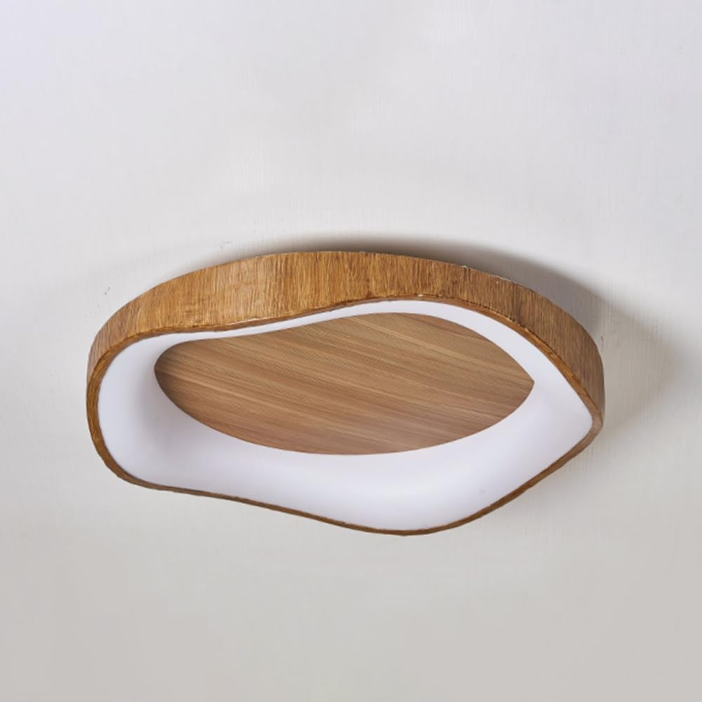 Lampa sufitowa do przedpokoju, balkonu, mała 54 LED, lampa sufitowa do salonu, z akrylowym abażurem, prosta okrągła fala, trzy regulowane temperatury barwowe