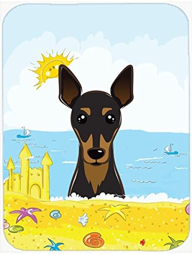 Min Pin Summer Beach Mouse Pad, Hot Pad or Trivet Min Pin Summer Beach Mouse Pad, Hot Pad or Trivet
