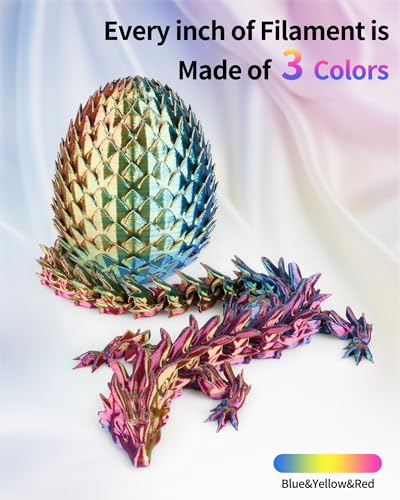 Image of LANDU Silk Tri-Color PLA Filament 1.75mm 1Kg, Triple Color Silk PLA Filament, Silk Rainbow PLA Filament, Neatly Wound 3D Printer Filament, 3 in 1 Multi Color Filament + /-0.02mm, Silk Red Yellow Blue