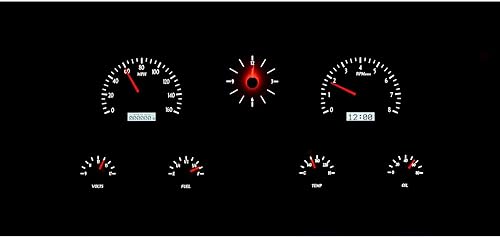 Miniatura 2 de Dakota Digital 67 - 72 Chevy Pickup Truck Analógico Dash Gauge & Reloj Plata Aleación Blanco VHX-67C-PA-S-W