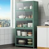 CARVPUMS Kitchen Cabinet Storage Pantry Cabinet Garage Shelf Closet Locker Organizer 5-Tier with Doo