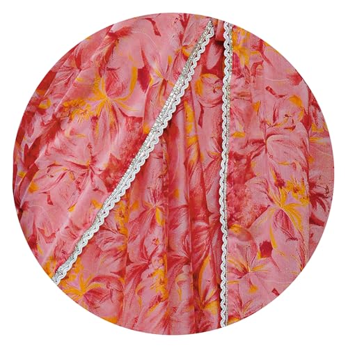 Image of MIRCHI FASHION Women's Chiffon Floral Printed Saree with Blouse Piece