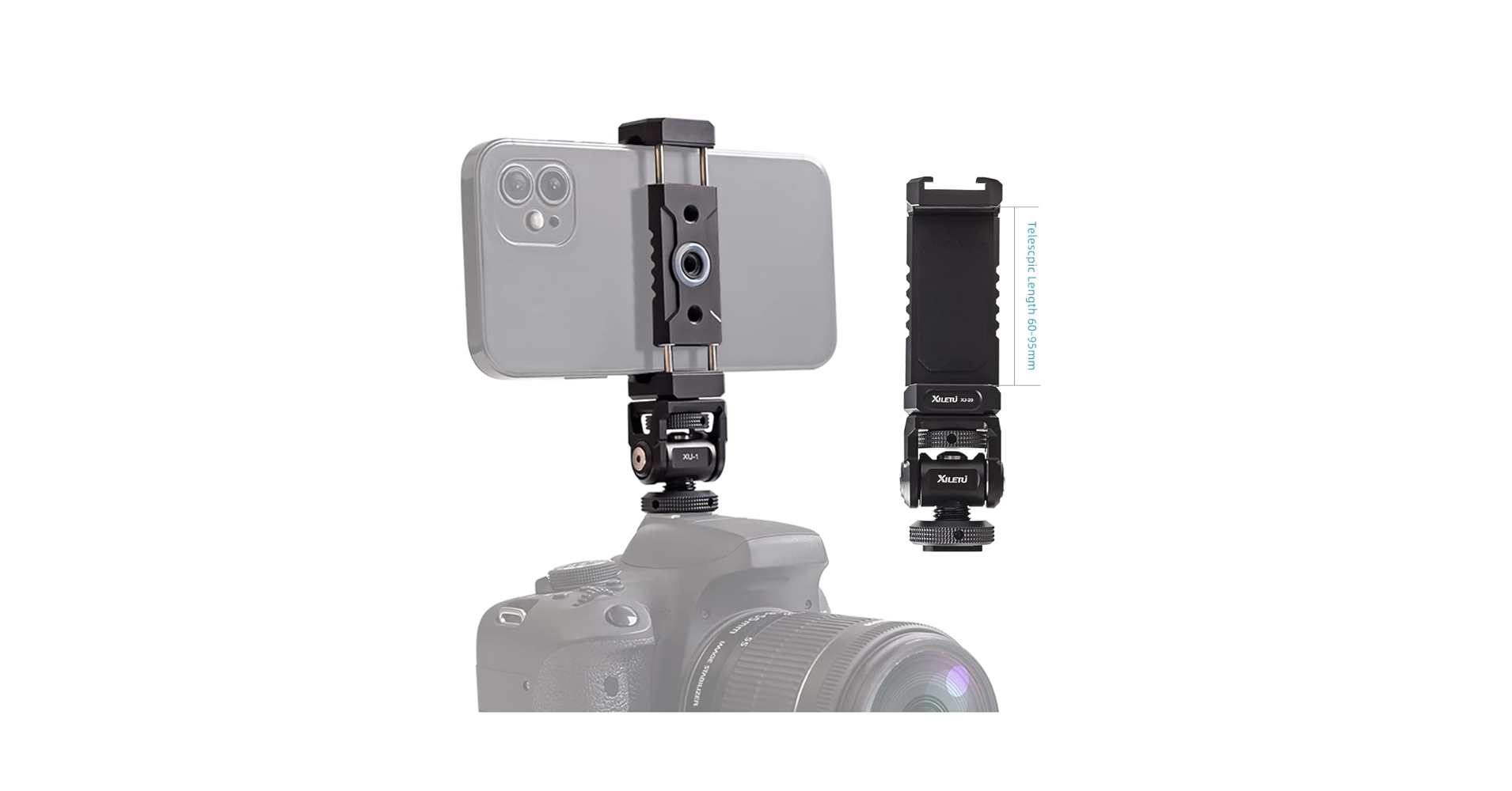 Amazon | XILETU 電話クリップホルダー， デジタル一眼レフ