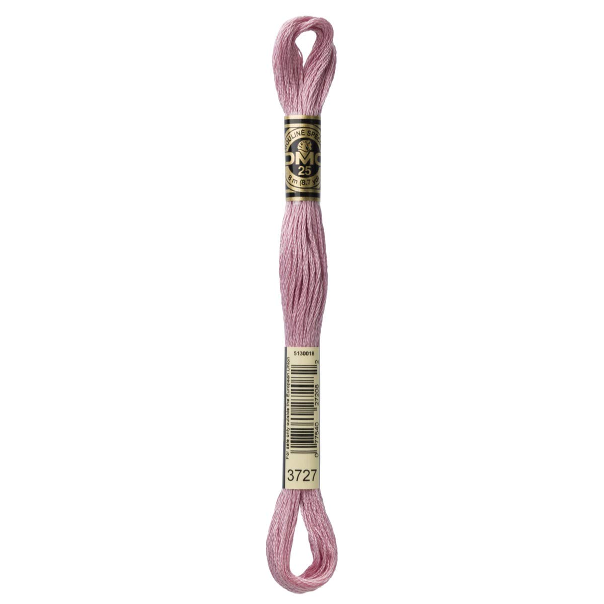 DMC Embroidery Floss Mouline Stranded Cotton Thread for Hand Embroidery and Sewing - Colour No: 3727-6 x 8m Skeins