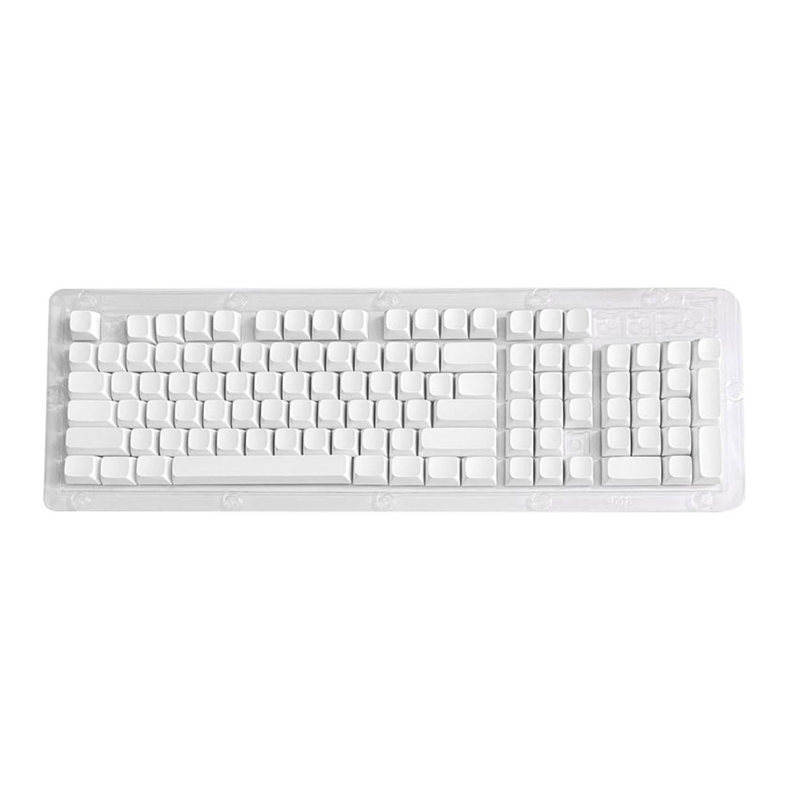 – XDA Height 104 White Keycaps Durability Keycap For Customizing Mechanical Keyboards At Home Or Work Simple Keycaps