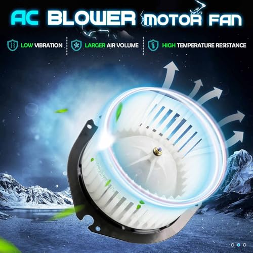 Image of HVAC Heater Blower Motor Fan Assembly for 1996-2014 Chevrolet Express 1500 /2500 /3500, GMC Savana 1500 /2500 /3500 /G3500 /P3500, Replaces 89019112 700067 GM3126101 615-00535 15-81085 PM3922