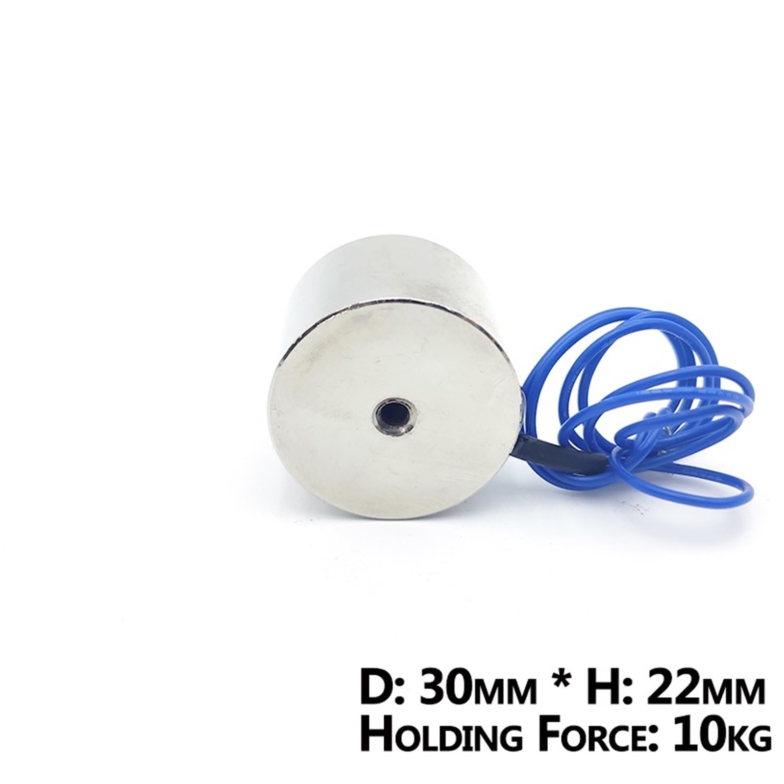 30/22 DC 12V Elettromagnete Cilindro Magneti Elettrici 10KG/100N Forte Solenoide Elettromagnetico Ventosa 1 Pz