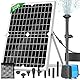 20W Solar Teichpumpe 1300L/H | 4 Variable Fontänenmodelle | Für Gartenteich, Springbrunnen, Bachlauf