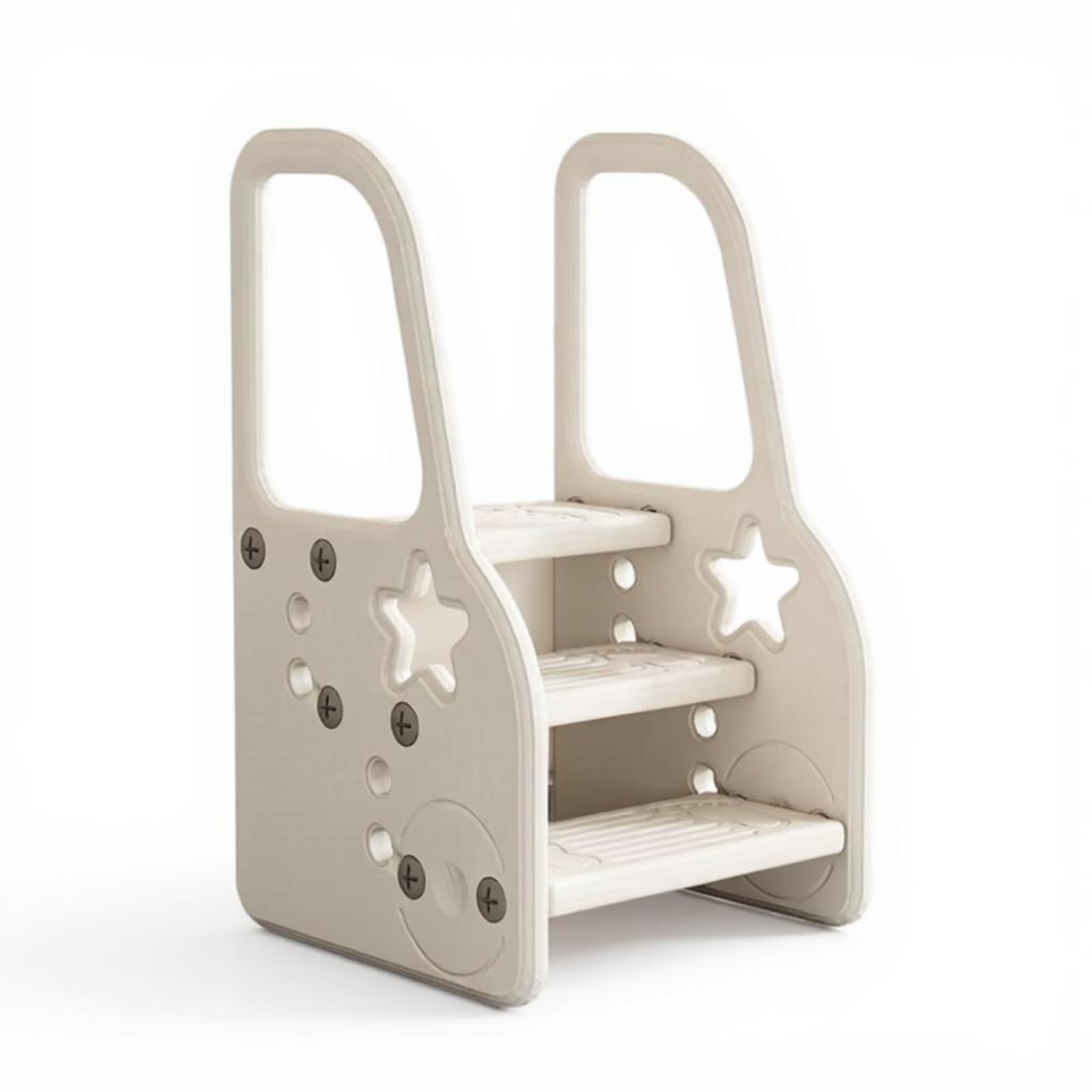 Enakshi® Toddler Step Stool, Kids Bathroom Sink Stool, Non-Slip, Multi-Use Cream 3 Step Basic|Home & Garden | Furniture | Sofas Loveseats & Chaises-image-6