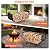YQBRAO 32 Inch Firewood Rack with Wheels & Removable Canvas Carrier, Indoor Outdoor Log Holder, Heavy-Duty Fireplace Wood Storage Rack