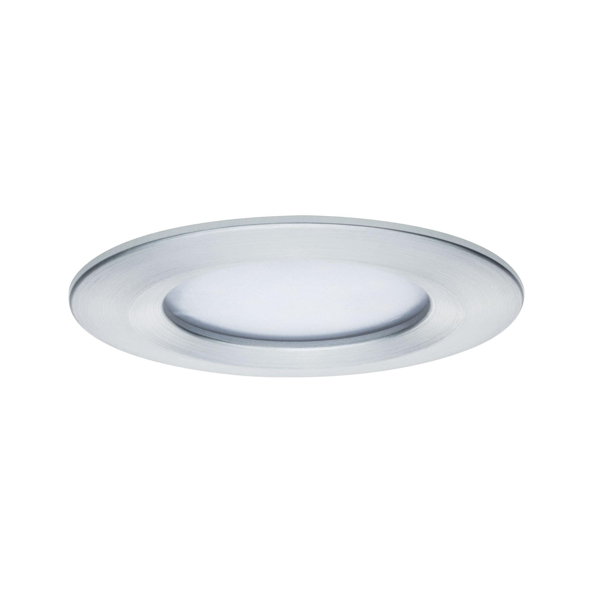Paulmann 93901 Nova Plus Foco empotrable LED incl. juego básico Coin rígido IP44 redondo 78mm 3x6W 230V regulable 2700K aluminio girado foco empotrable