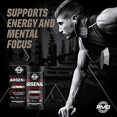 PMD Sports Arsenal X Inferno Superior Fast-Acting Liquid Gel Thermogenic Dietary Supplement - Fat Burner and Muscle Maintenance - Increase Metabolism and Energy Booster - 120 Liquid Gels - Image 5