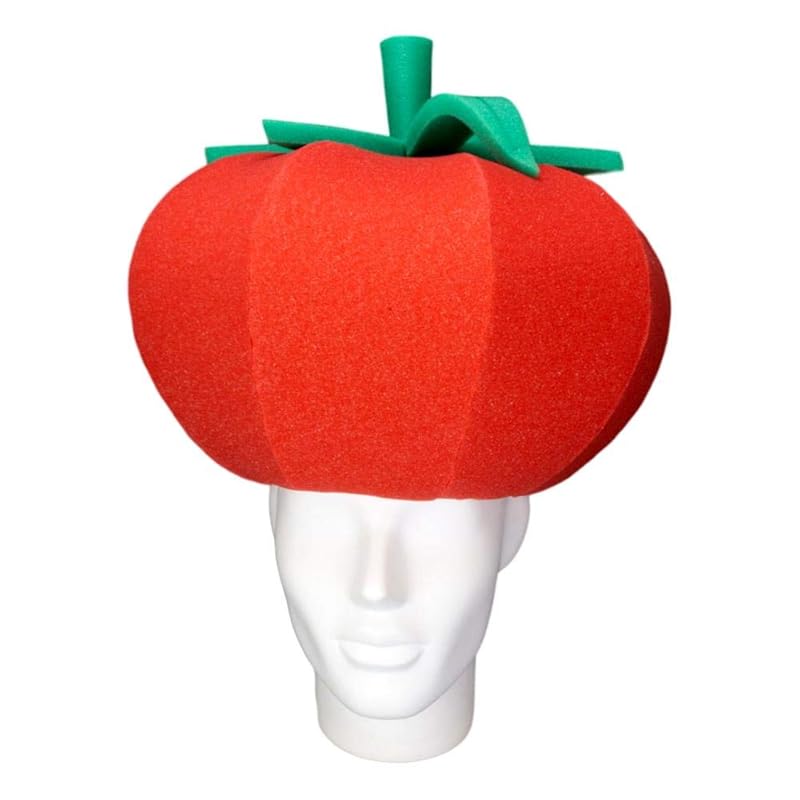 FOAM PARTY HATS Tomato Hat Tomato Party Hat Vegan Gift Hat Vegetarian Party
