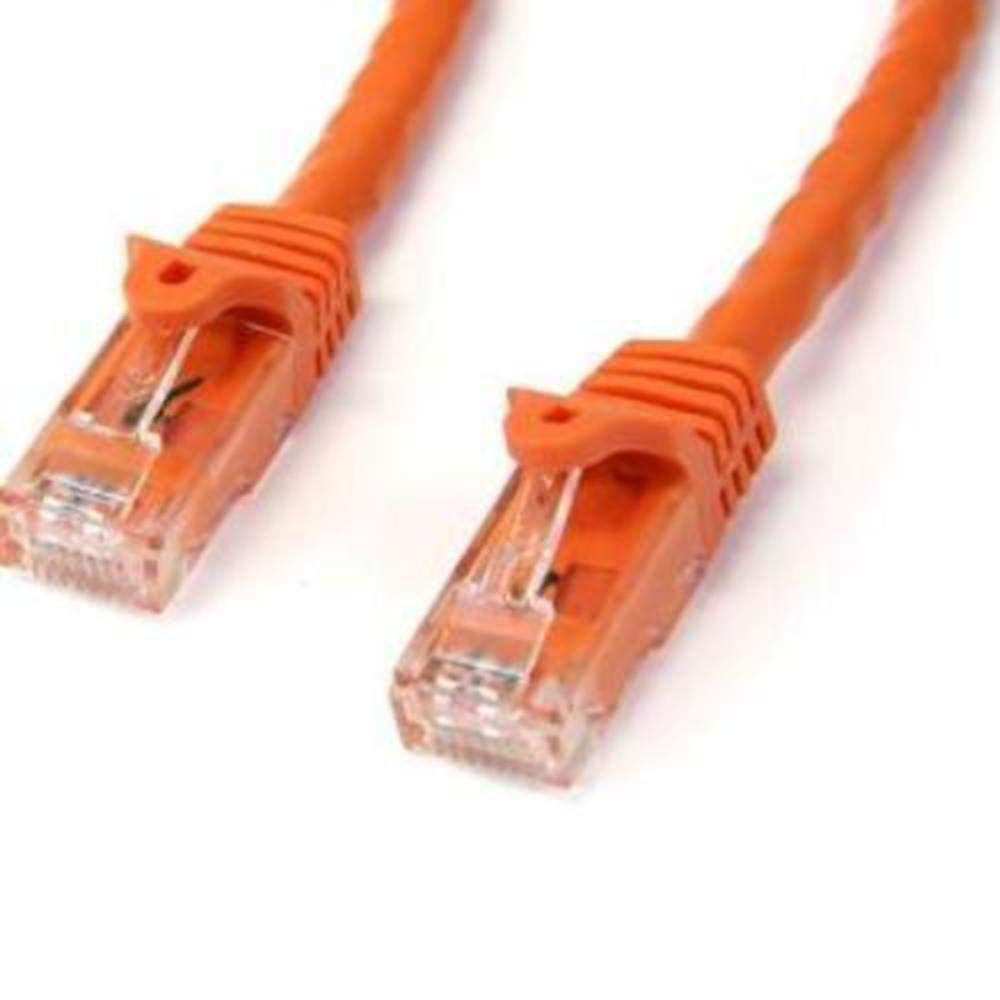 StarTech.com 1m CAT6 Ethernet Cable - Orange CAT 6 Gigabit Ethernet Wire -650MHz 100W PoE++ RJ45 UTP Category 6 Network/Patch Cord Snagless w/Strain Relief Fluke Tested UL/TIA Certified (N6PATC1MOR)
