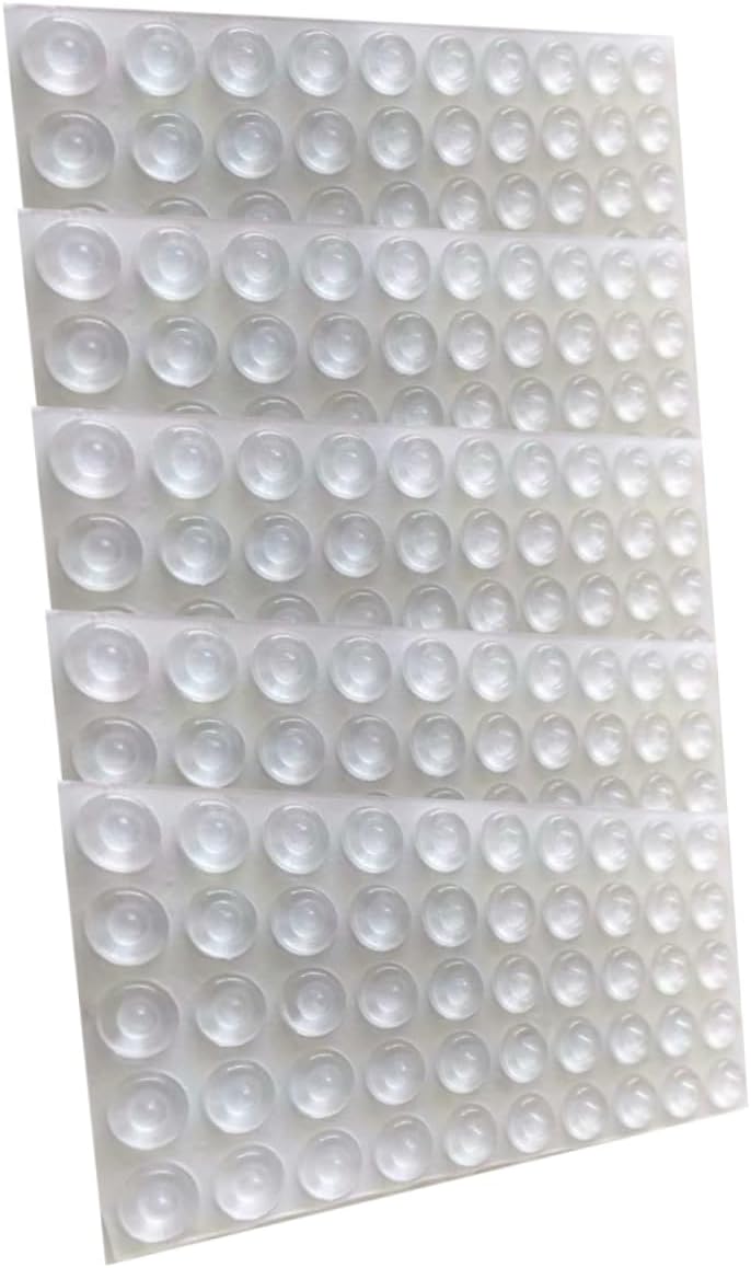 200pcs Self-Adhesive Door Knob Bumpers Door Soundproofing Bumper Guard Shock Absorber Non Slip Pads for Furniture