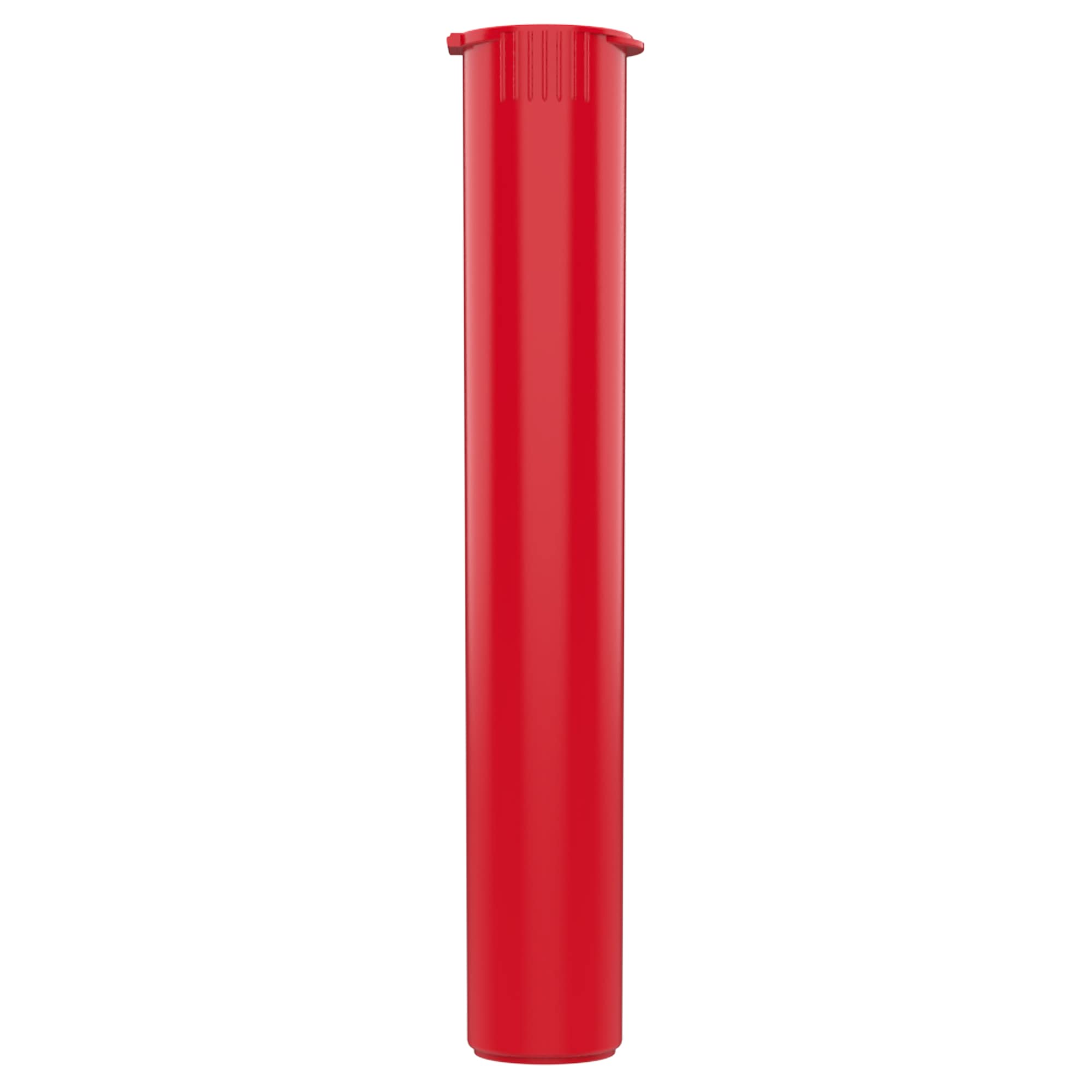 116mm CR Plastic Packaging Pop Top Tubes - Child Resistant Travel Holder Vial Containers - 500 Qty (Red)