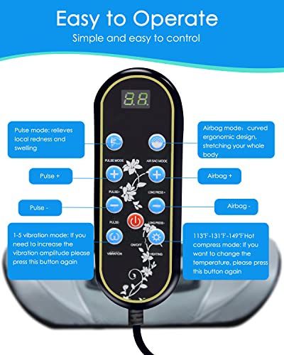 Crrzt Lumbar Massager Back Stretcher Device With Heat Function & Adjustable Intensity Electric Lumbar Traction Device For Whole Body Ideal Gifts (Black) #TOP4