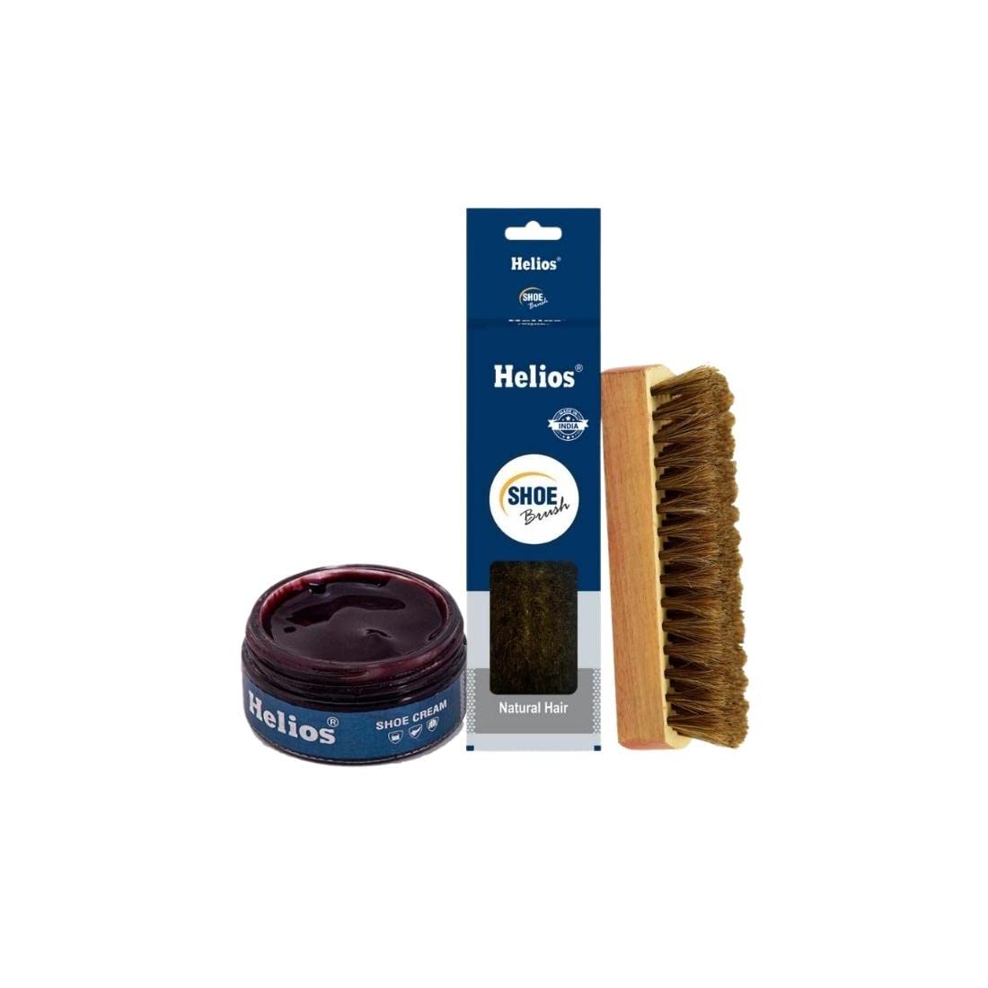 Helios Shoe Cream Glass Jar With Applicator Classic Leather Nourishment and Shoe Polish Cream With Shoe Brush (Mahogany) (B0BJ8MLKTN) Amazon Price History, Amazon Price Tracker