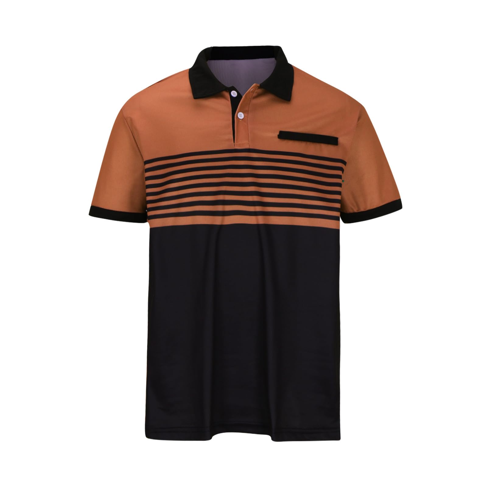 Homme Polo Golf Polos à Manches Courtes Sport T-Shirts Casaul Teeshirt Court Tshirt D'Été Habit Fitness Vetement a Rayures pour
