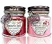 Way Out West Candles- Romantic Scented Candle Gift Pack of 2-8 Ounce Soy Wax Jar Candles- Fragrant,Long Lasting Romantic Rose and Chocolate Covered Strawberries- Made in USA