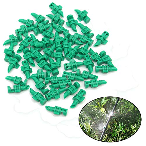 XiaoMall 50Pcs Micro Garden Lawn Water Spray Misting Nozzle Sprinkler Irrigation System