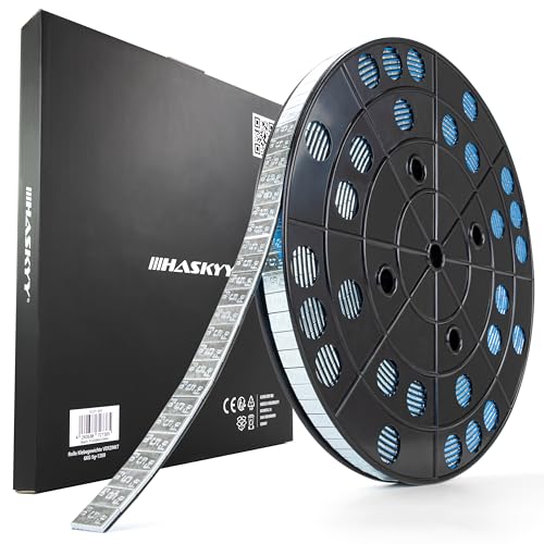 HASKYY 6KG Rouleau de lestage adhésif en Zinc, Poids en Acier, Barrette adhésive avec Rebord détachable, 1 200 x 5 g