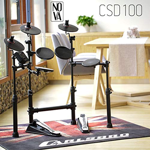 Kit Bateria Elet Carlsbro Csd100 +banco+fone+baquetas Odery