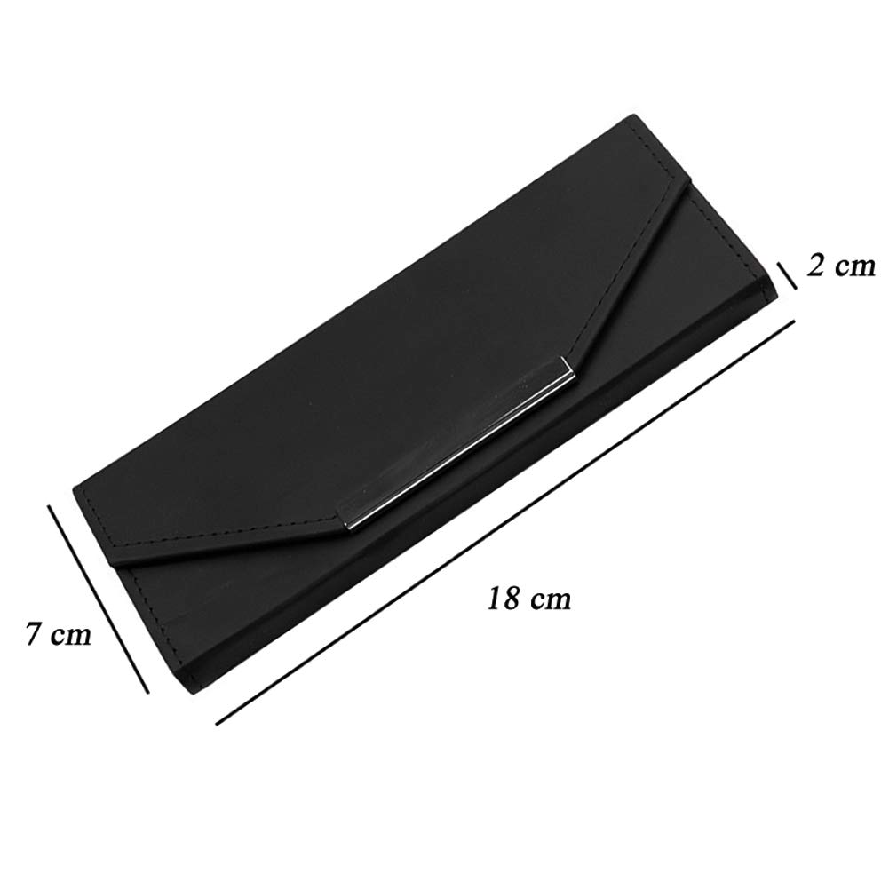1 pieza negro PU cuero pinzas vacío bolsa de almacenamiento pequeñas pinzas caso para extensiones de pestañas, múltiples bolsillos estuche de viaje para pestañas injerto pinzas extensión