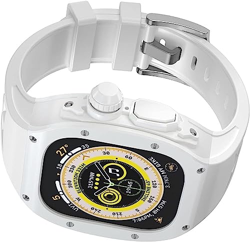 Boîtier de montre entièrement transparent Apple Watch 49 mm anti-rayure en silicone