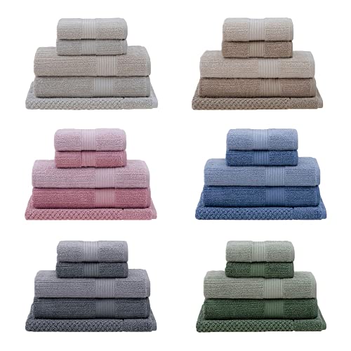 jogo toalhas banhão buddemeyer 5p fio penteado cinza 0114