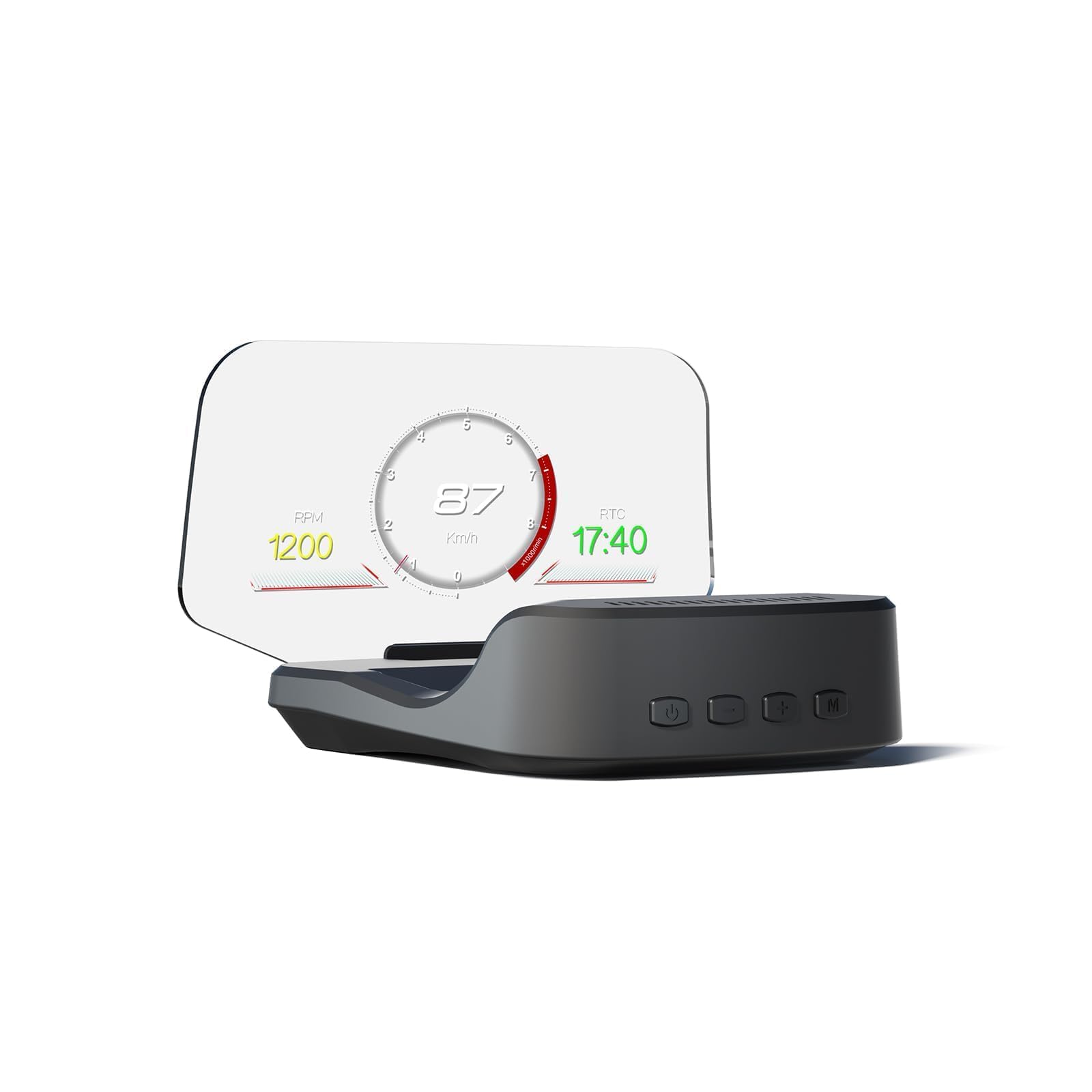 Head Up Display for C2, Obd2 Display with RPM/Fuel Consumption/Water Temperature/Over-Speed Alarm, GPS Speedometer for Car, Suitable for All Cars