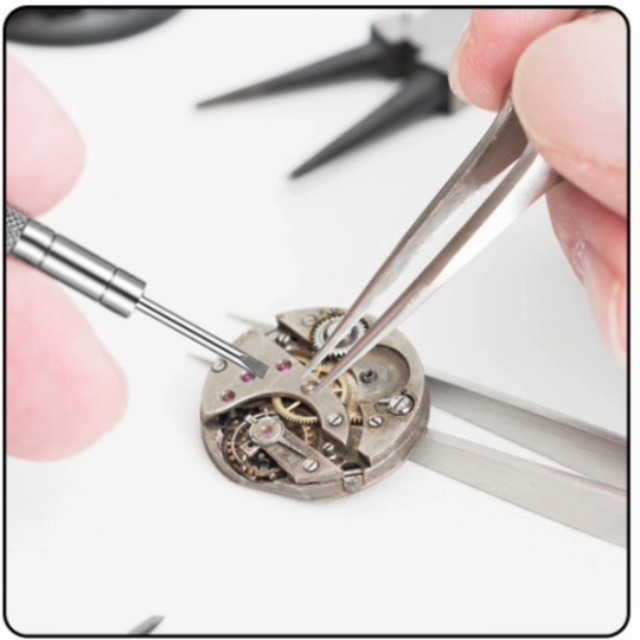 Kit Cacciaviti Di Precisione 16 Pezzi Per Riparazione Orologi, Occhiali E Elettronica Con Pinzette E Borsa - Foto 7